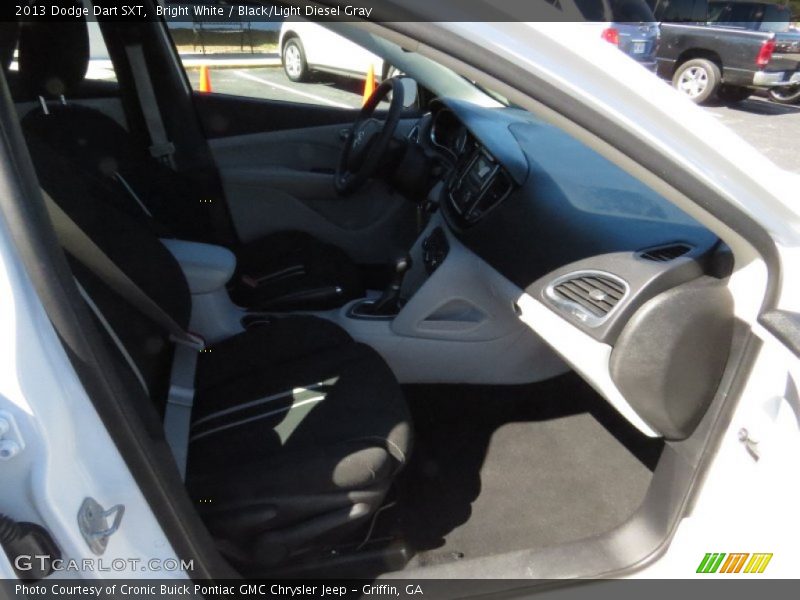 Bright White / Black/Light Diesel Gray 2013 Dodge Dart SXT