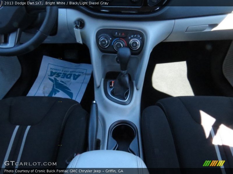 Bright White / Black/Light Diesel Gray 2013 Dodge Dart SXT
