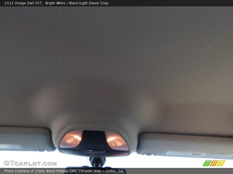 Bright White / Black/Light Diesel Gray 2013 Dodge Dart SXT