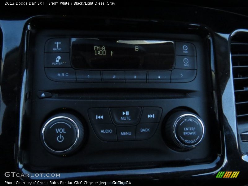 Bright White / Black/Light Diesel Gray 2013 Dodge Dart SXT