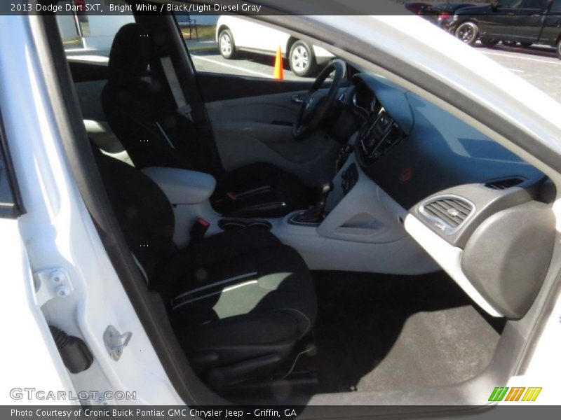 Bright White / Black/Light Diesel Gray 2013 Dodge Dart SXT