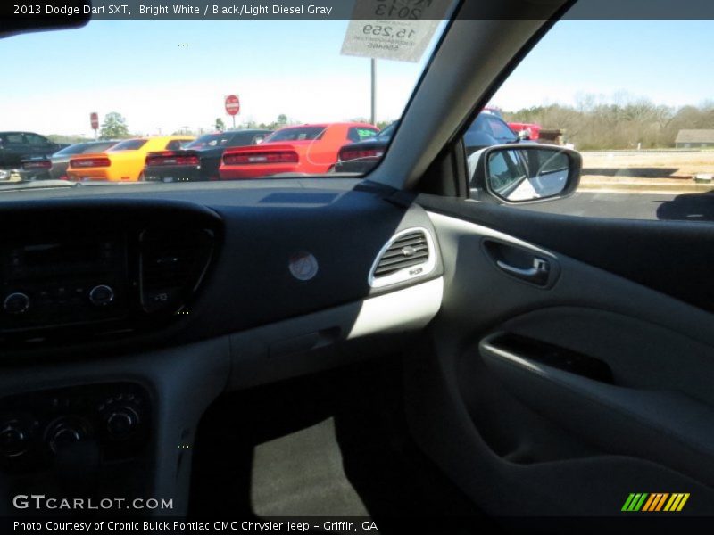 Bright White / Black/Light Diesel Gray 2013 Dodge Dart SXT