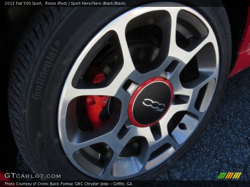 Rosso (Red) / Sport Nero/Nero (Black/Black) 2013 Fiat 500 Sport
