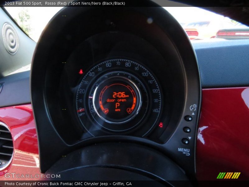 Rosso (Red) / Sport Nero/Nero (Black/Black) 2013 Fiat 500 Sport