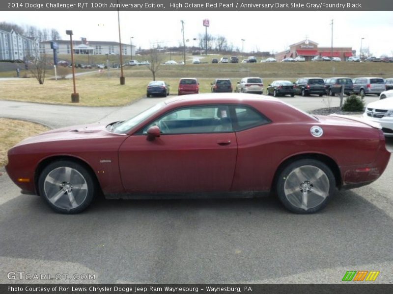 High Octane Red Pearl / Anniversary Dark Slate Gray/Foundry Black 2014 Dodge Challenger R/T 100th Anniversary Edition