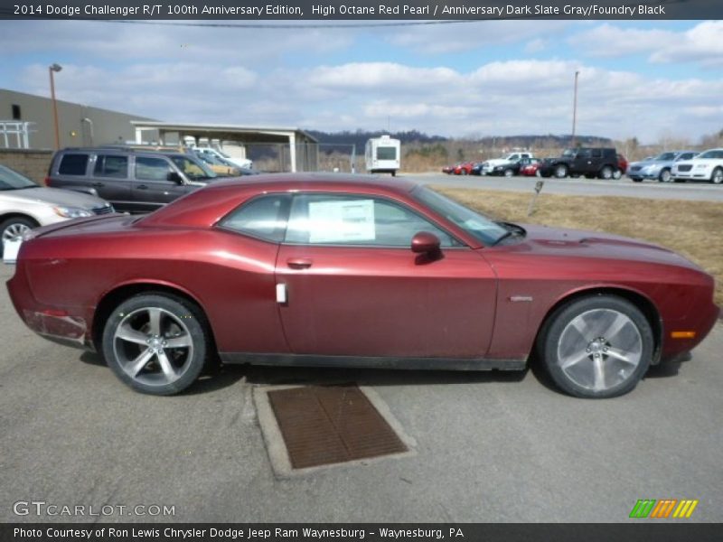 High Octane Red Pearl / Anniversary Dark Slate Gray/Foundry Black 2014 Dodge Challenger R/T 100th Anniversary Edition