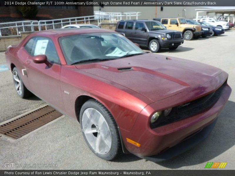 High Octane Red Pearl / Anniversary Dark Slate Gray/Foundry Black 2014 Dodge Challenger R/T 100th Anniversary Edition