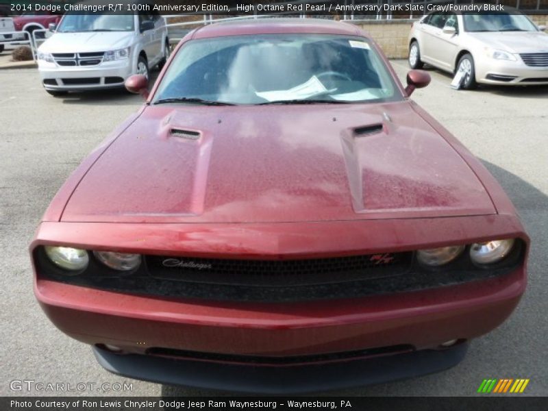 High Octane Red Pearl / Anniversary Dark Slate Gray/Foundry Black 2014 Dodge Challenger R/T 100th Anniversary Edition