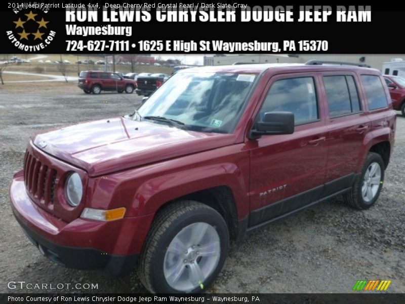 Deep Cherry Red Crystal Pearl / Dark Slate Gray 2014 Jeep Patriot Latitude 4x4