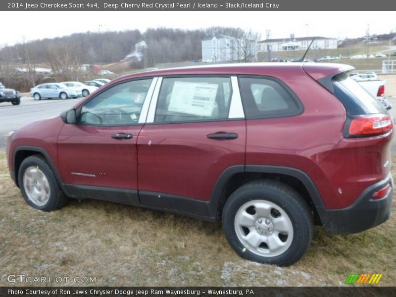 Deep Cherry Red Crystal Pearl / Iceland - Black/Iceland Gray 2014 Jeep Cherokee Sport 4x4