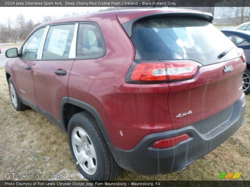 Deep Cherry Red Crystal Pearl / Iceland - Black/Iceland Gray 2014 Jeep Cherokee Sport 4x4