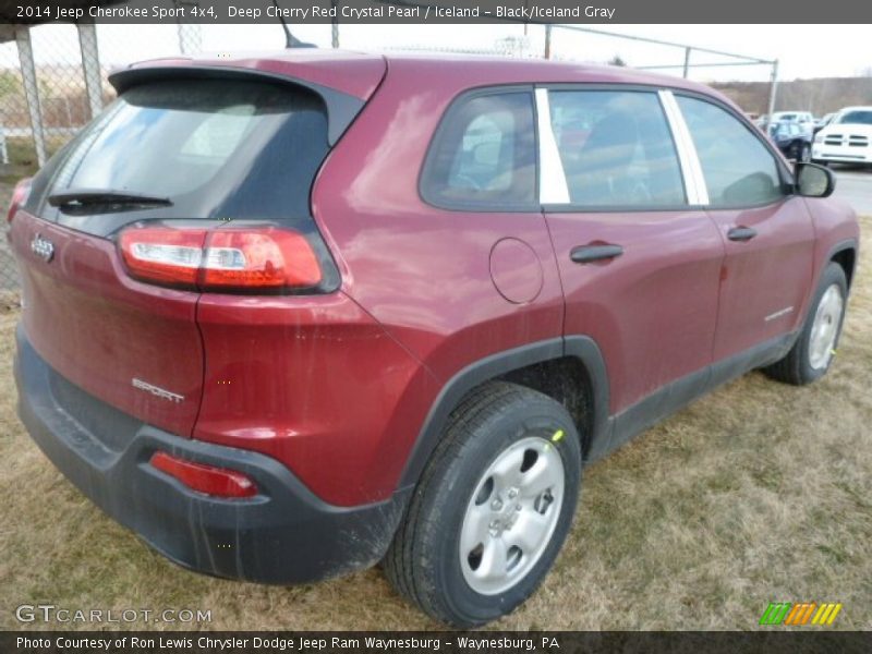 Deep Cherry Red Crystal Pearl / Iceland - Black/Iceland Gray 2014 Jeep Cherokee Sport 4x4