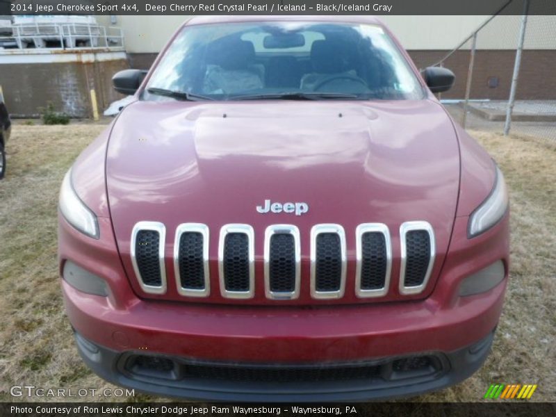 Deep Cherry Red Crystal Pearl / Iceland - Black/Iceland Gray 2014 Jeep Cherokee Sport 4x4