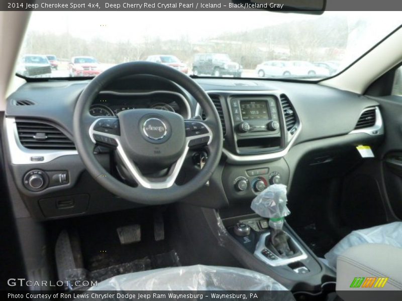 Deep Cherry Red Crystal Pearl / Iceland - Black/Iceland Gray 2014 Jeep Cherokee Sport 4x4