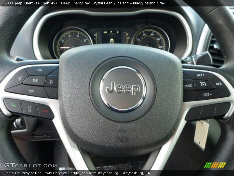 Deep Cherry Red Crystal Pearl / Iceland - Black/Iceland Gray 2014 Jeep Cherokee Sport 4x4
