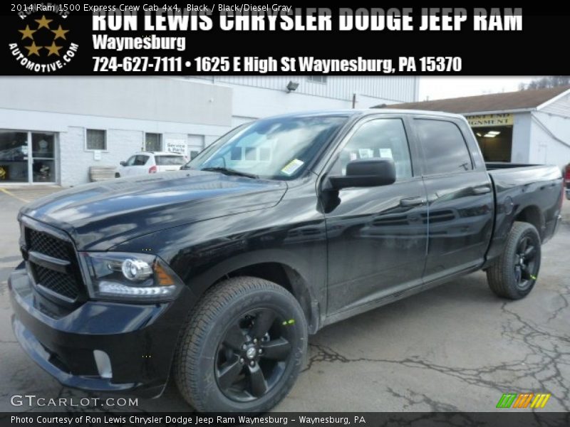 Black / Black/Diesel Gray 2014 Ram 1500 Express Crew Cab 4x4