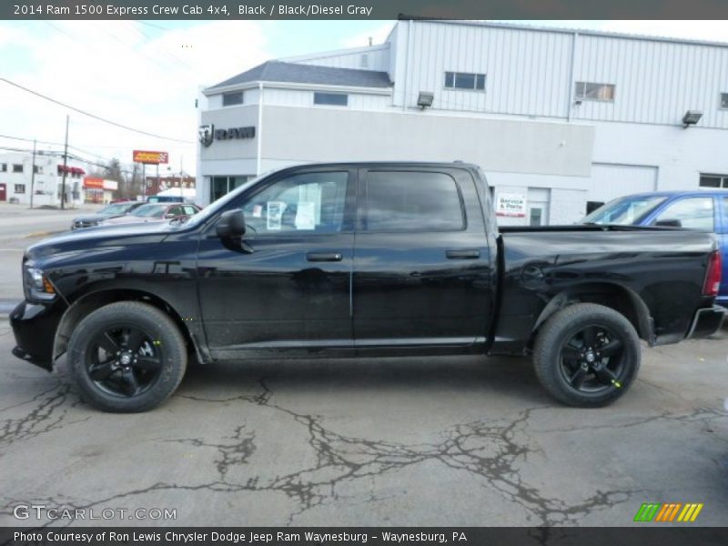 Black / Black/Diesel Gray 2014 Ram 1500 Express Crew Cab 4x4