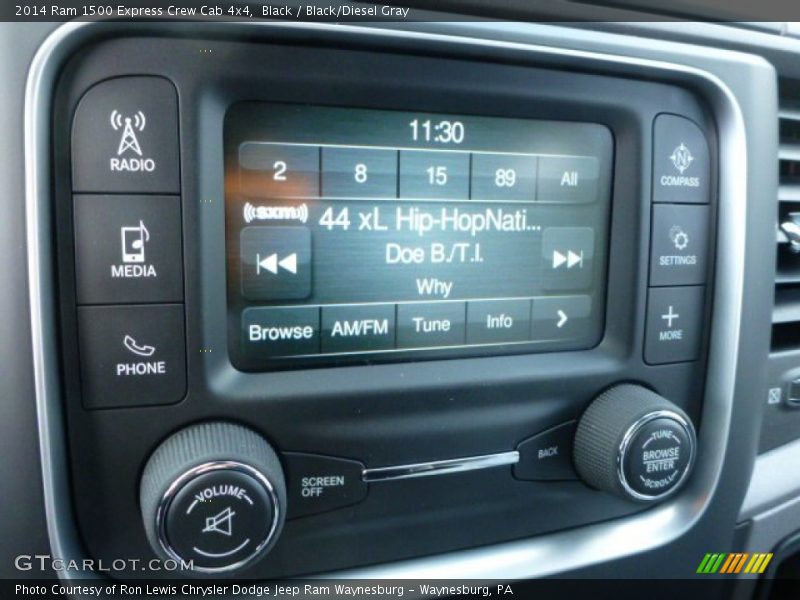 Black / Black/Diesel Gray 2014 Ram 1500 Express Crew Cab 4x4