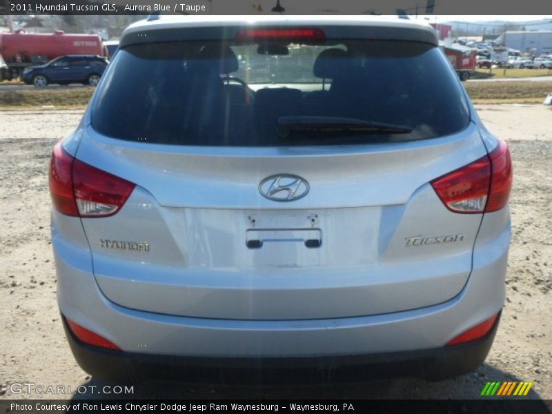 Aurora Blue / Taupe 2011 Hyundai Tucson GLS