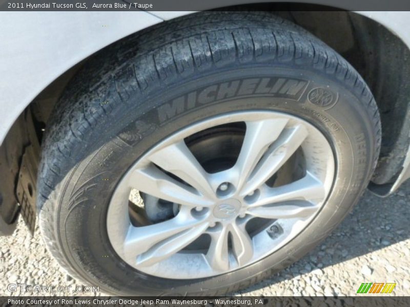 Aurora Blue / Taupe 2011 Hyundai Tucson GLS