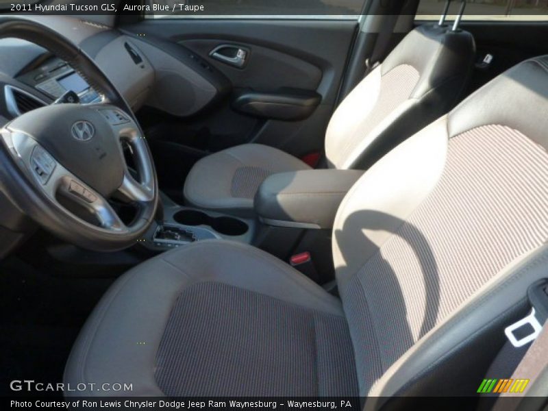 Aurora Blue / Taupe 2011 Hyundai Tucson GLS