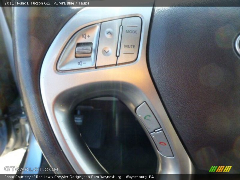 Aurora Blue / Taupe 2011 Hyundai Tucson GLS