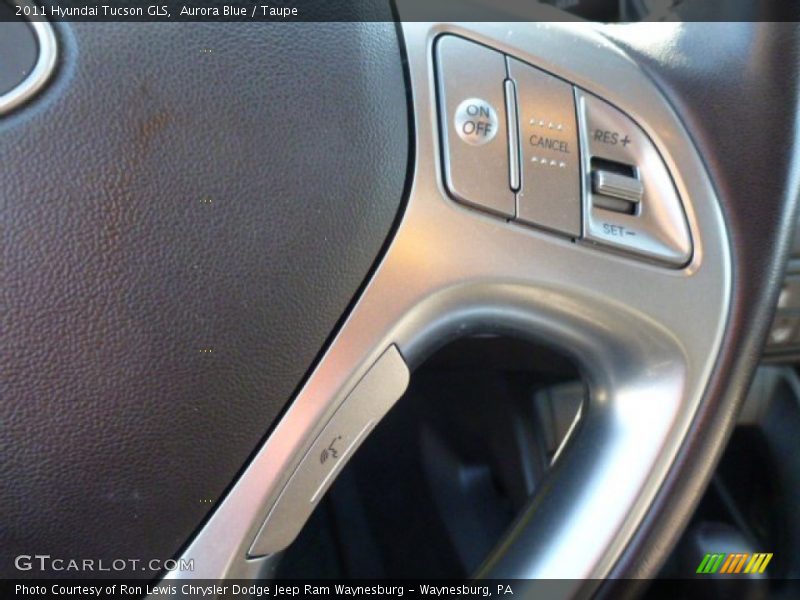 Aurora Blue / Taupe 2011 Hyundai Tucson GLS