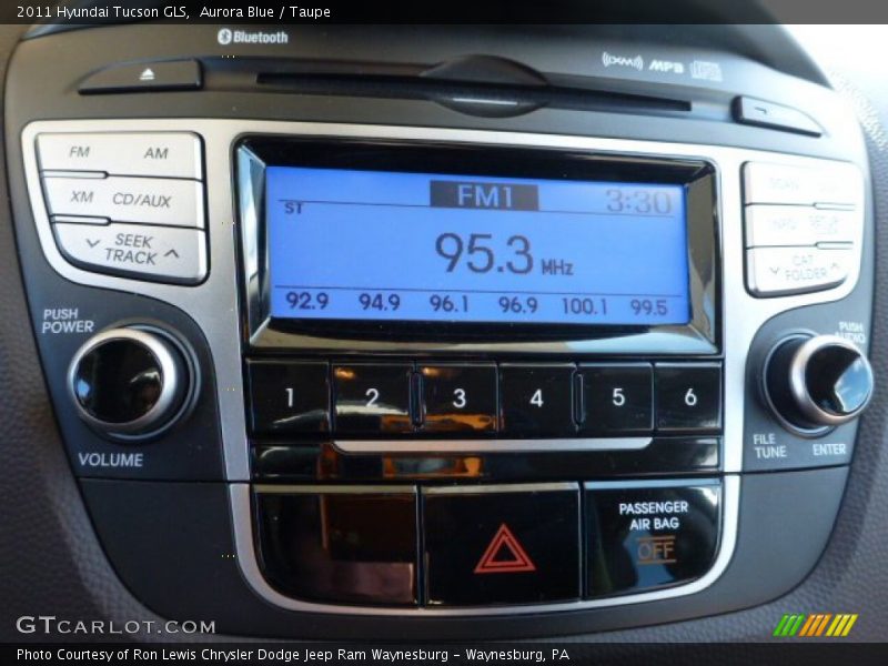 Aurora Blue / Taupe 2011 Hyundai Tucson GLS