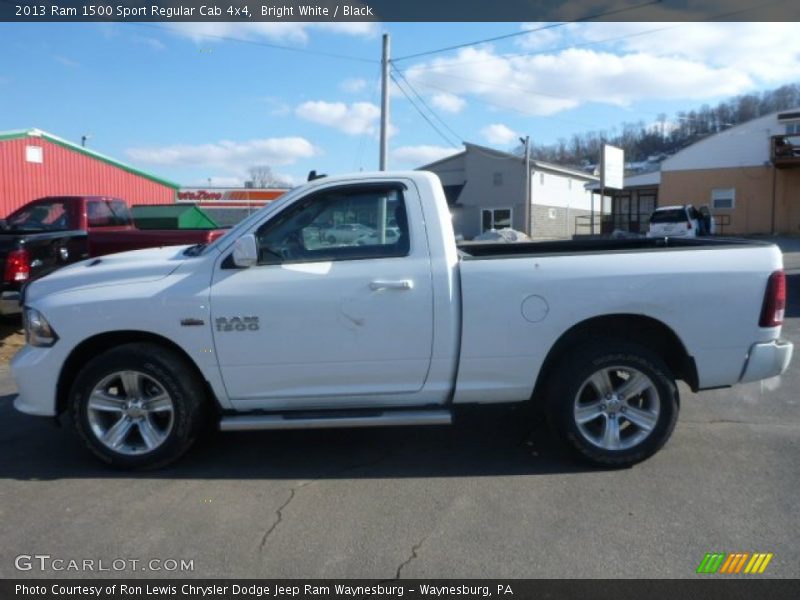 Bright White / Black 2013 Ram 1500 Sport Regular Cab 4x4