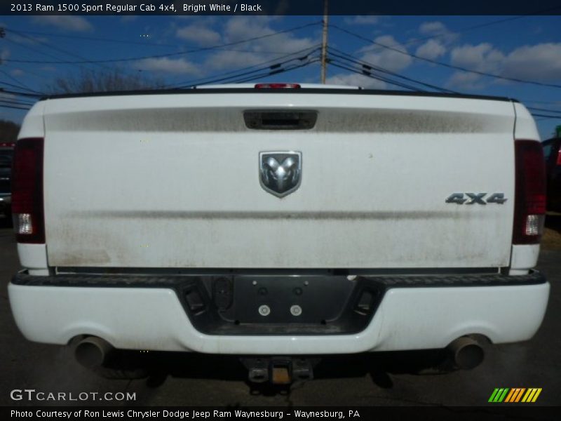 Bright White / Black 2013 Ram 1500 Sport Regular Cab 4x4