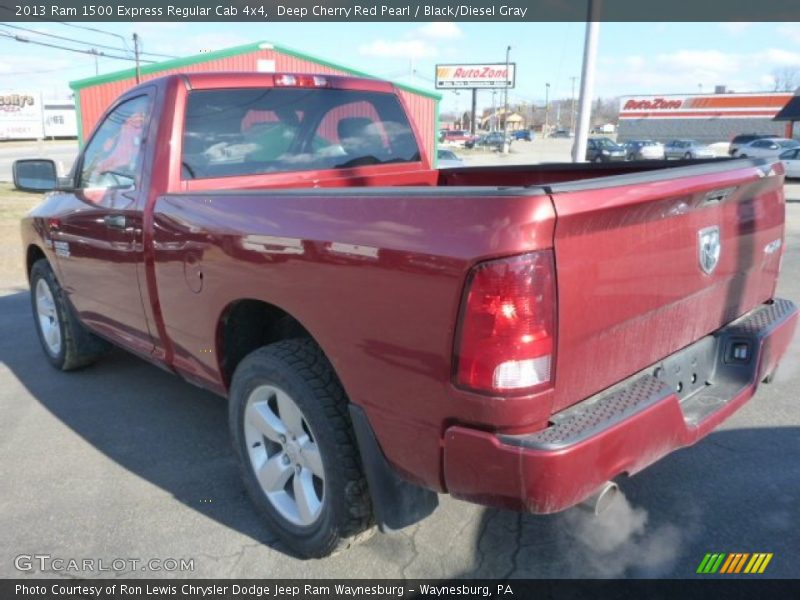 Deep Cherry Red Pearl / Black/Diesel Gray 2013 Ram 1500 Express Regular Cab 4x4
