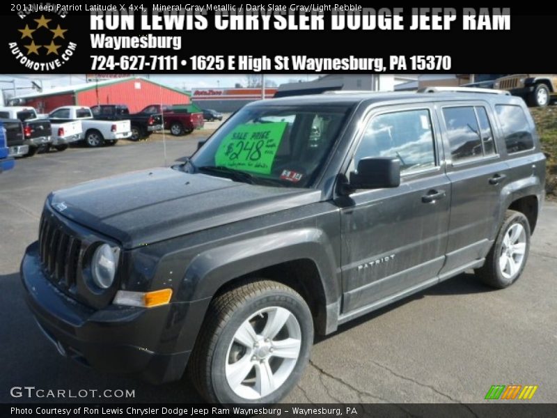 Mineral Gray Metallic / Dark Slate Gray/Light Pebble 2011 Jeep Patriot Latitude X 4x4