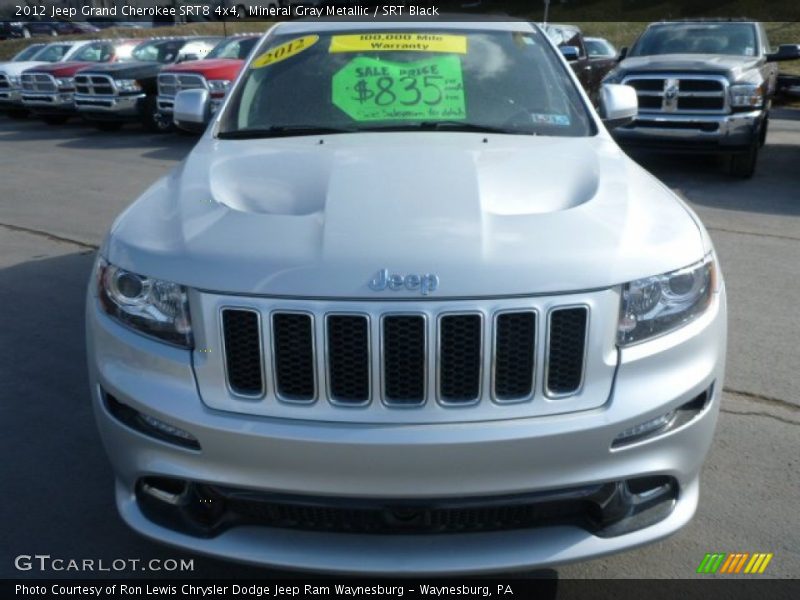 Mineral Gray Metallic / SRT Black 2012 Jeep Grand Cherokee SRT8 4x4