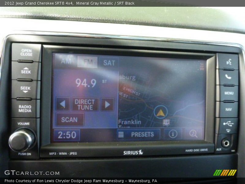 Mineral Gray Metallic / SRT Black 2012 Jeep Grand Cherokee SRT8 4x4