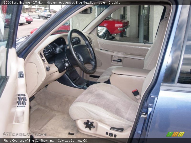 Medium Wedgewood Blue Metallic / Medium Graphite 2000 Ford Explorer XLT 4x4