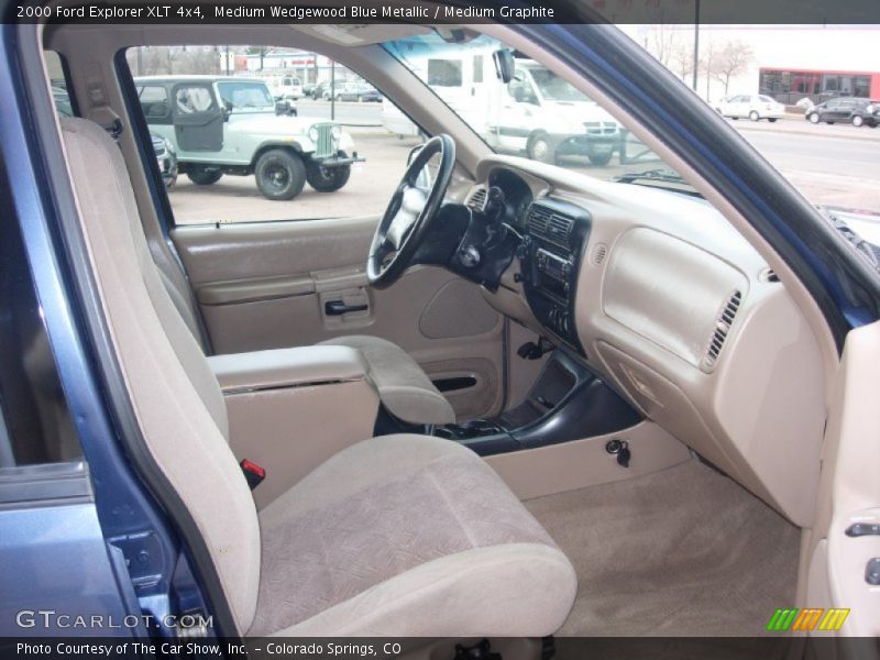Medium Wedgewood Blue Metallic / Medium Graphite 2000 Ford Explorer XLT 4x4