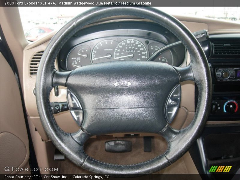 Medium Wedgewood Blue Metallic / Medium Graphite 2000 Ford Explorer XLT 4x4