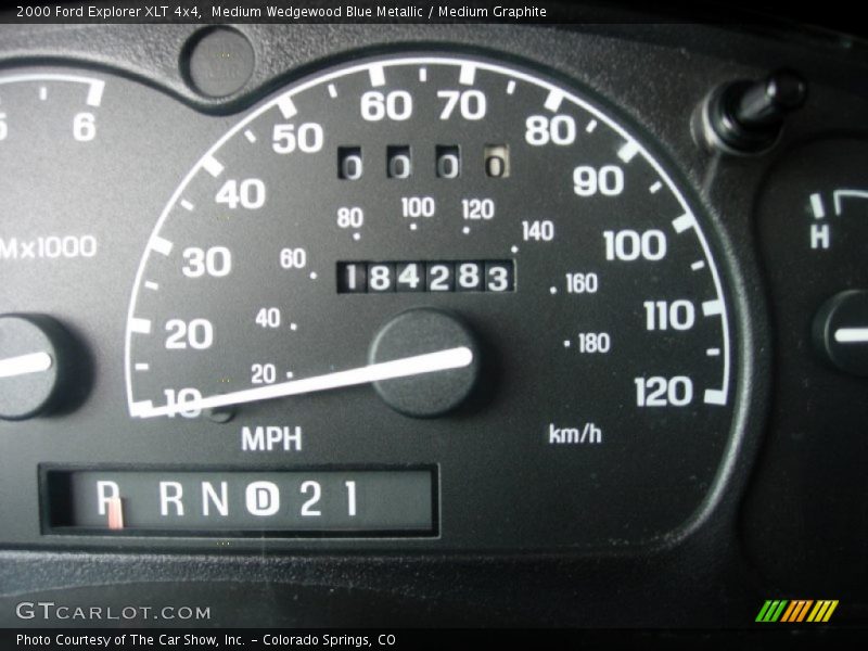 Medium Wedgewood Blue Metallic / Medium Graphite 2000 Ford Explorer XLT 4x4