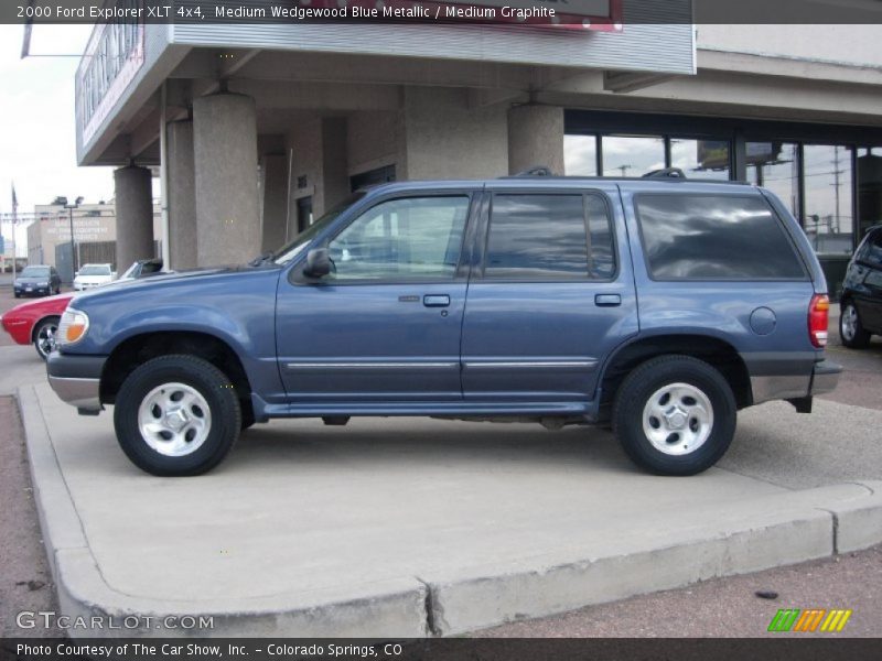 Medium Wedgewood Blue Metallic / Medium Graphite 2000 Ford Explorer XLT 4x4