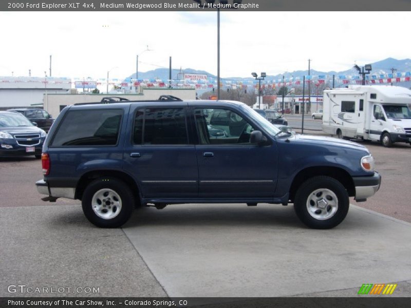 Medium Wedgewood Blue Metallic / Medium Graphite 2000 Ford Explorer XLT 4x4