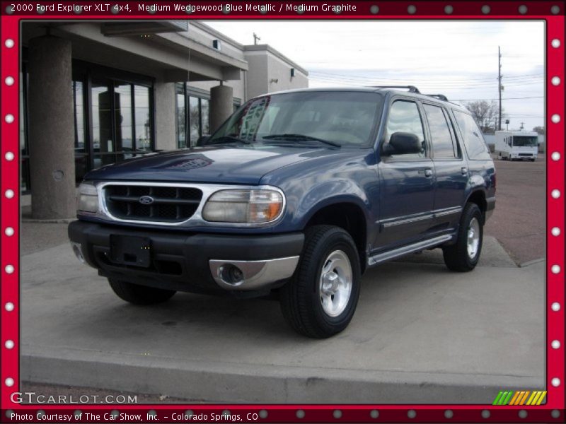 Medium Wedgewood Blue Metallic / Medium Graphite 2000 Ford Explorer XLT 4x4
