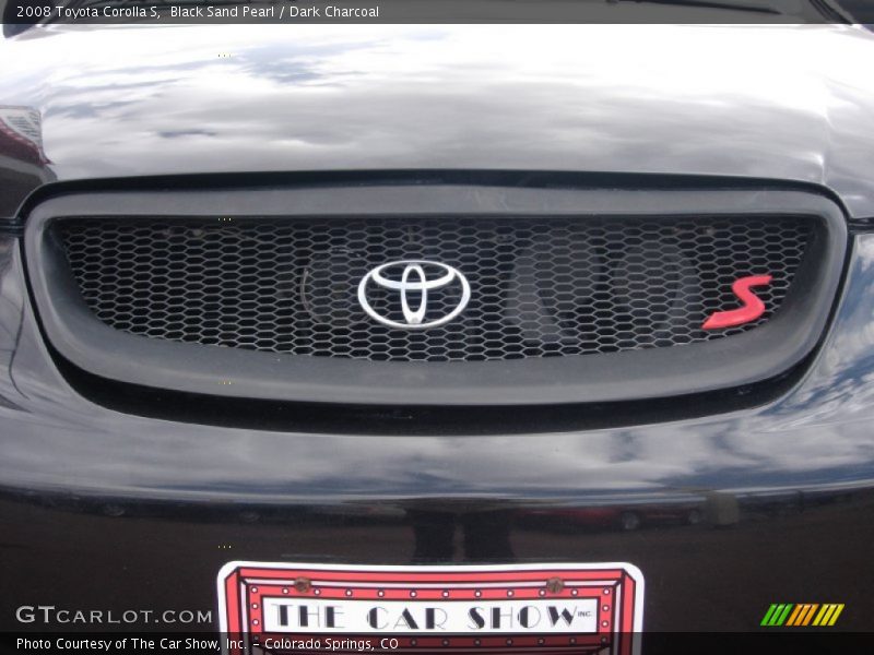 Black Sand Pearl / Dark Charcoal 2008 Toyota Corolla S