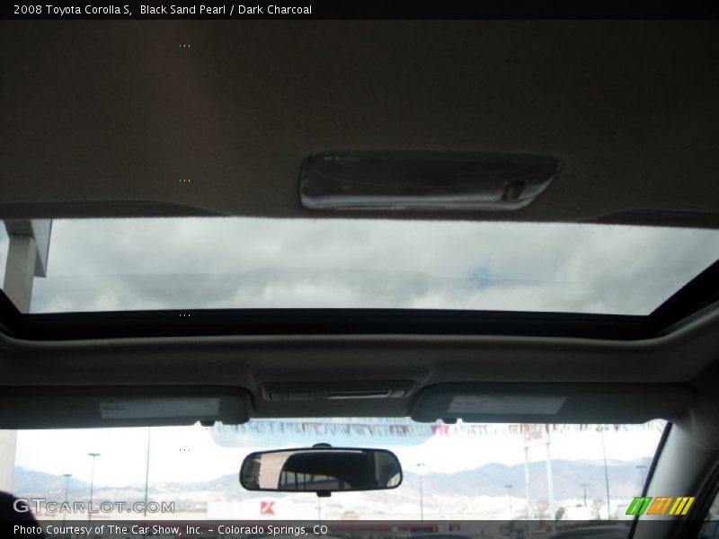 Black Sand Pearl / Dark Charcoal 2008 Toyota Corolla S