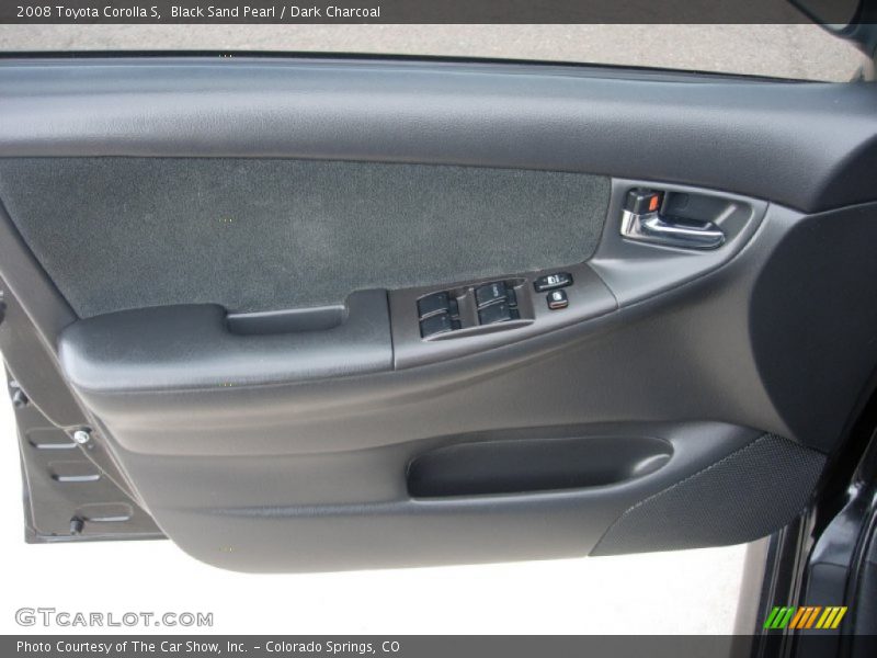 Black Sand Pearl / Dark Charcoal 2008 Toyota Corolla S