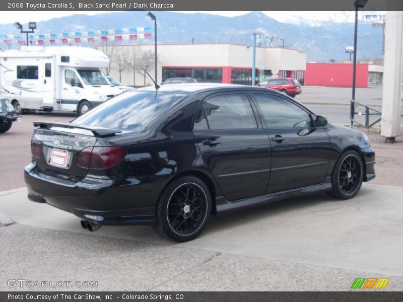 Black Sand Pearl / Dark Charcoal 2008 Toyota Corolla S