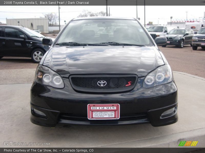 Black Sand Pearl / Dark Charcoal 2008 Toyota Corolla S