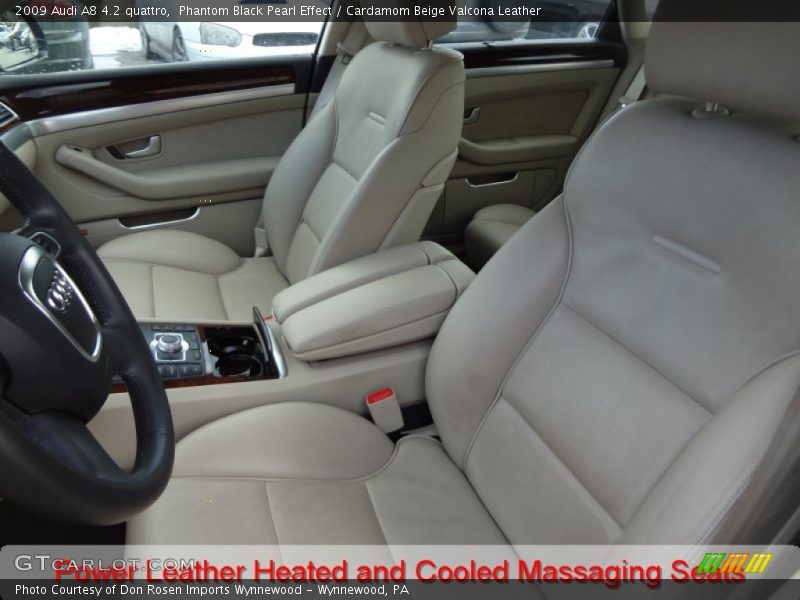 Phantom Black Pearl Effect / Cardamom Beige Valcona Leather 2009 Audi A8 4.2 quattro