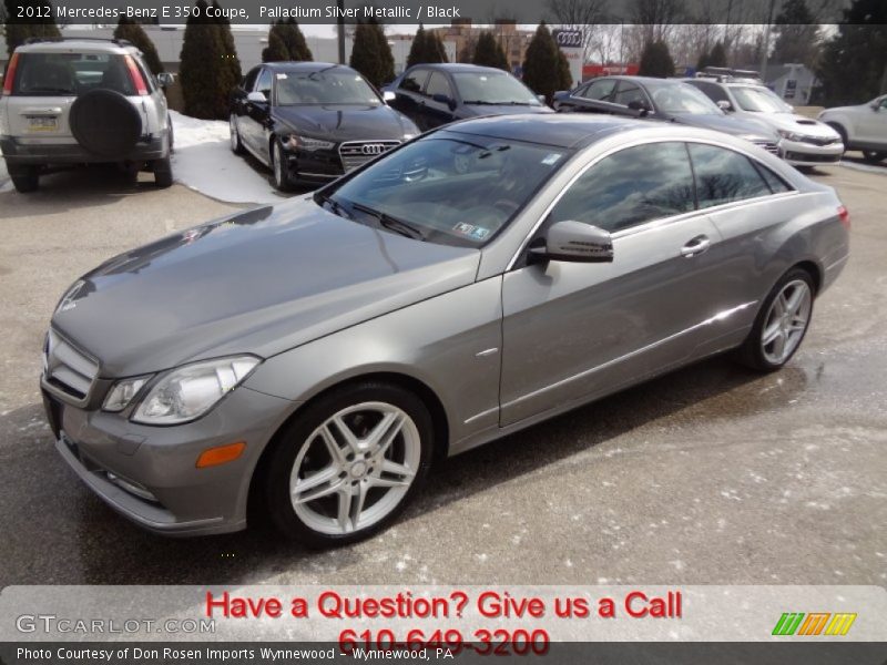 Palladium Silver Metallic / Black 2012 Mercedes-Benz E 350 Coupe