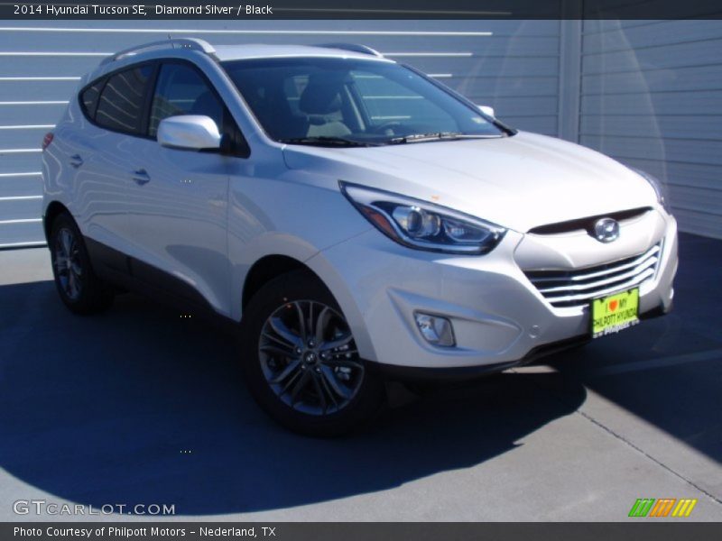 Diamond Silver / Black 2014 Hyundai Tucson SE