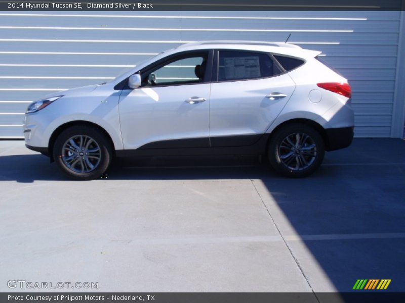 Diamond Silver / Black 2014 Hyundai Tucson SE